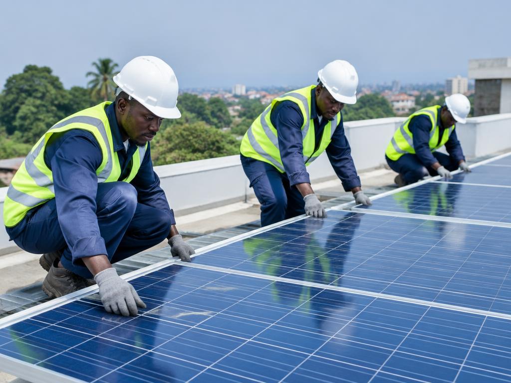 Installation de panneaux solaires